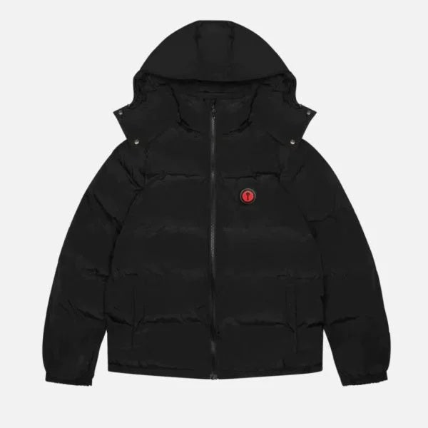 NEW Trapstar Irongate Detachable Hooded Puffer Coat Black Trapstar