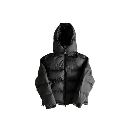 SHOOTERS DETACHABLE HOODED PUFFER JACKET TRIPLE BLACK Trapstar